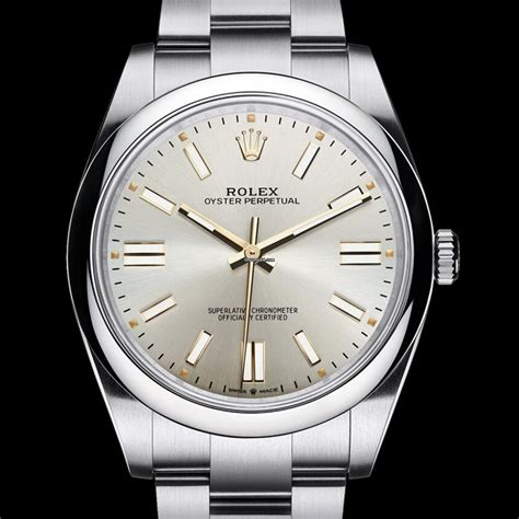 silver rolex mens|rolex op 41 silver dial.